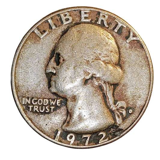 Rare Liberty Quarter  1972