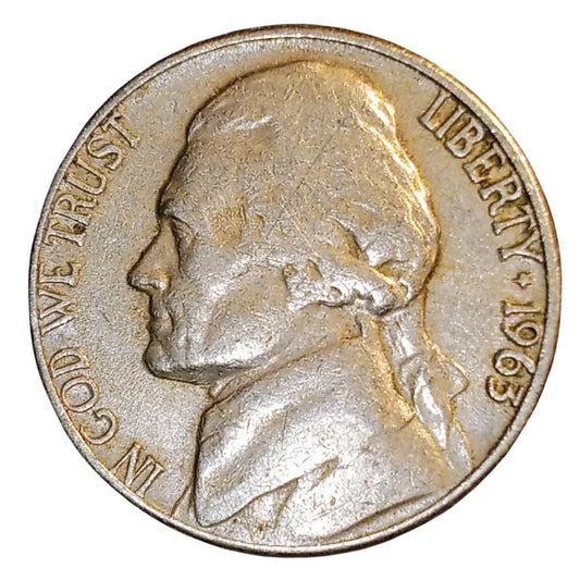 Rare Liberty five 5 cents  1963